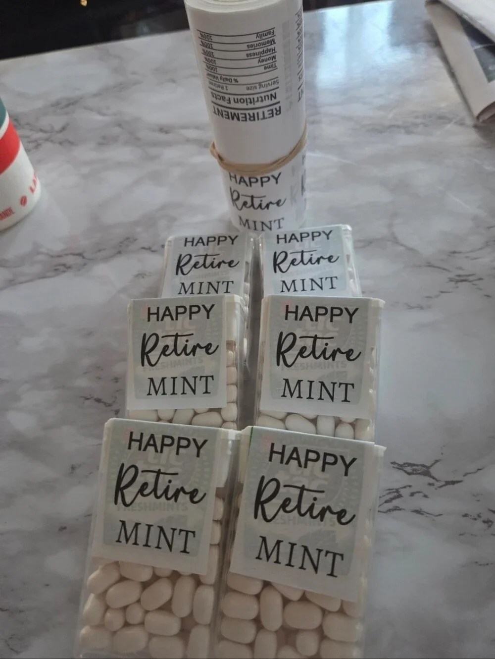Retirement Party Favor Bags & Stickers